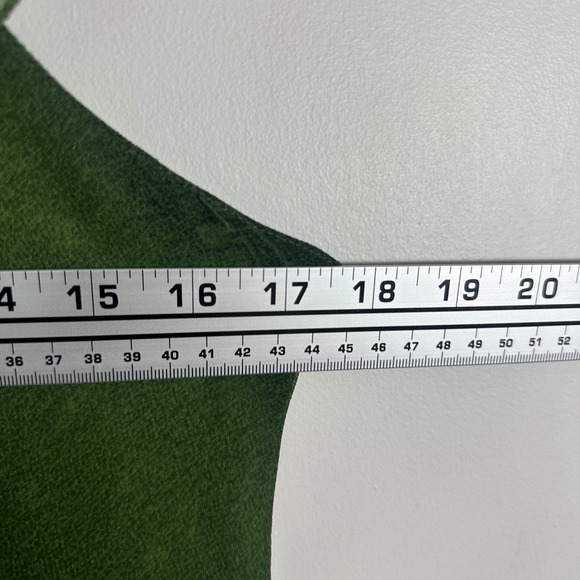 Vintage Magic Green Floral Ruffle Maxi Dress Babydoll Y2K Womens Size Large Boho - Picture 14 of 16